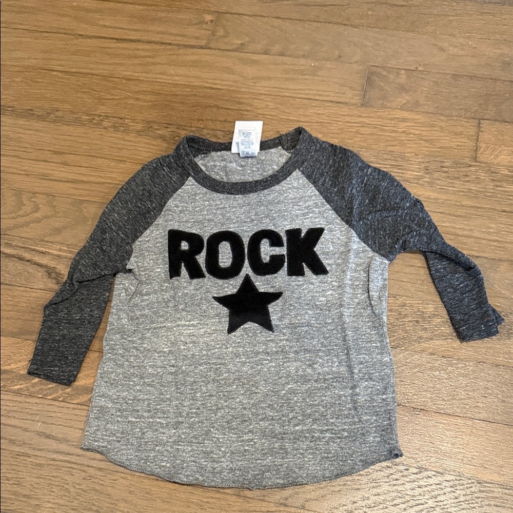 Gray Rock Star Kids Shirt